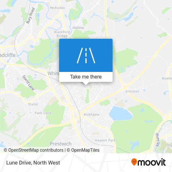 Lune Drive map
