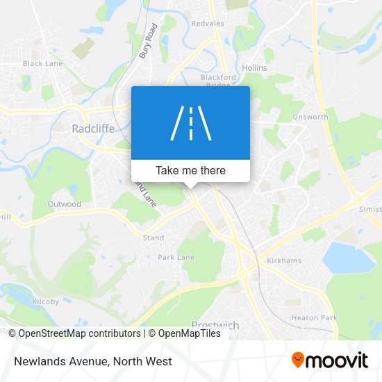 Newlands Avenue map