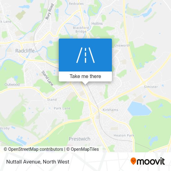 Nuttall Avenue map