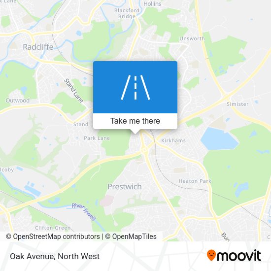 Oak Avenue map
