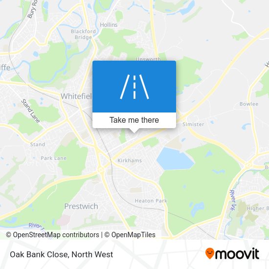 Oak Bank Close map