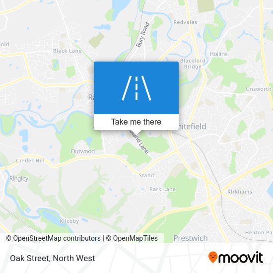 Oak Street map
