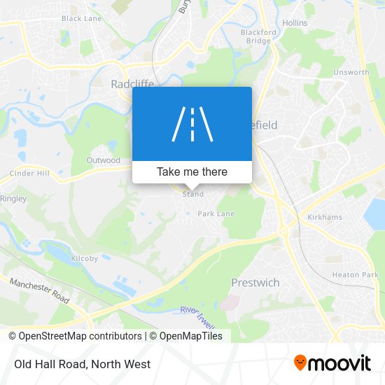 Old Hall Road map
