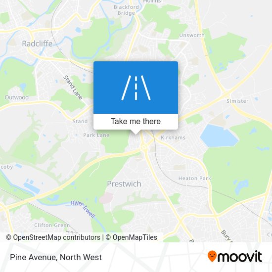 Pine Avenue map