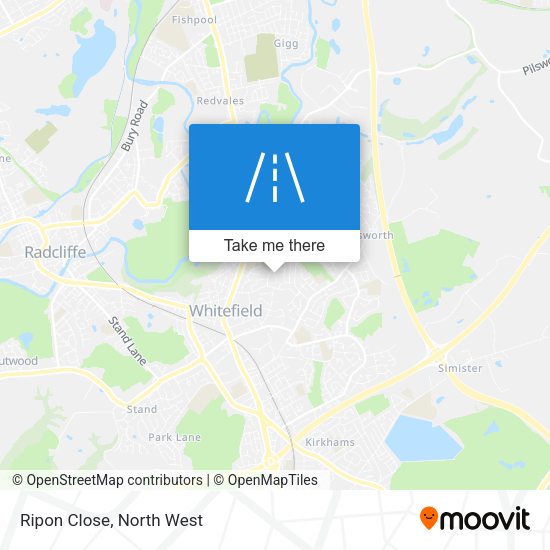 Ripon Close map