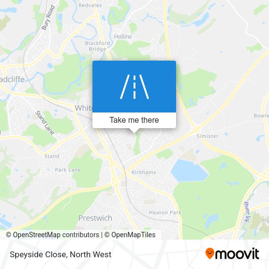 Speyside Close map