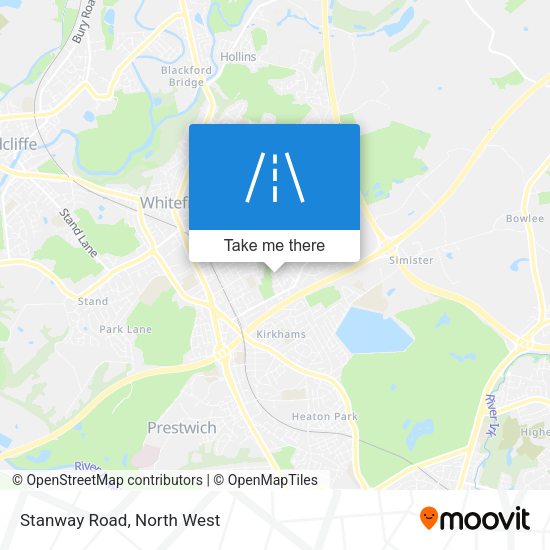 Stanway Road map