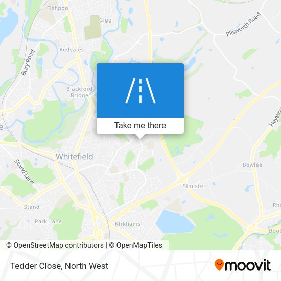 Tedder Close map