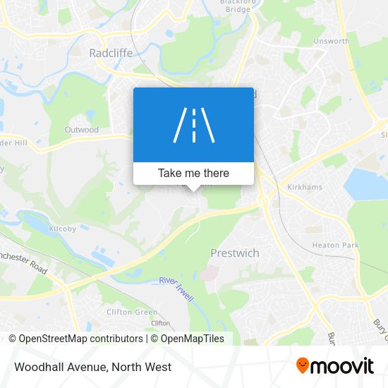Woodhall Avenue map