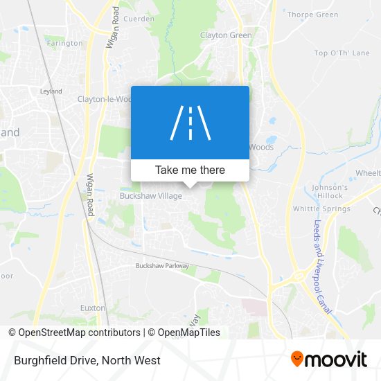 Burghfield Drive map