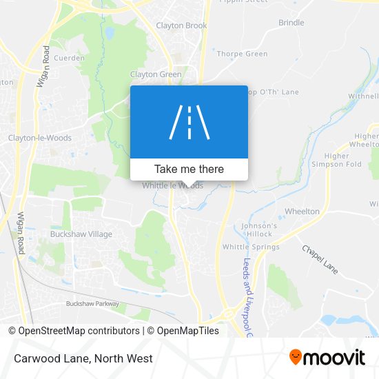 Carwood Lane map
