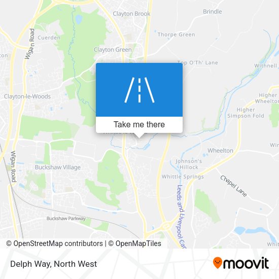 Delph Way map