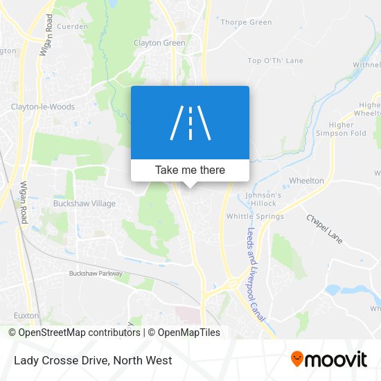 Lady Crosse Drive map