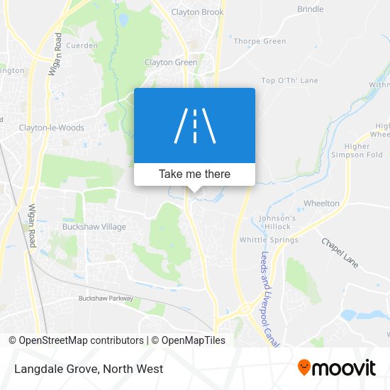 Langdale Grove map