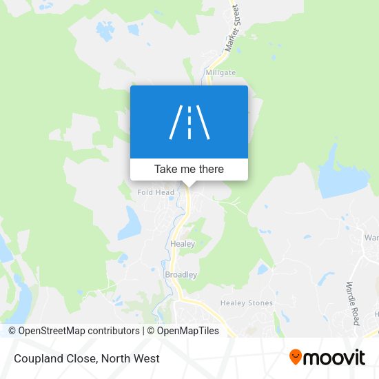 Coupland Close map