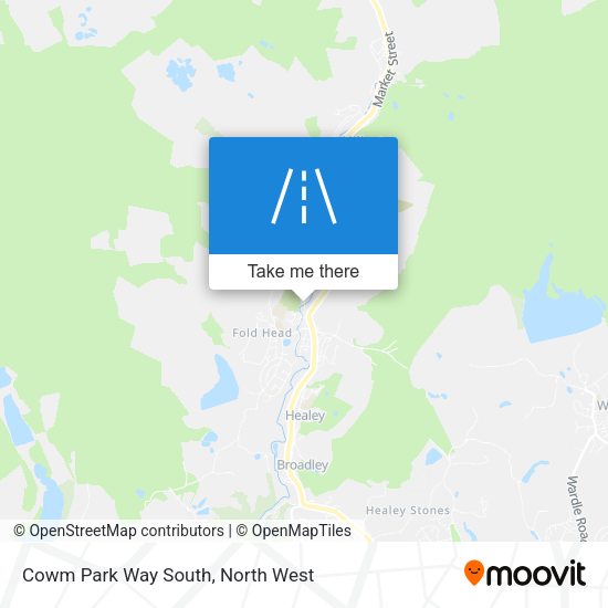 Cowm Park Way South map