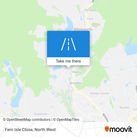 Fern Isle Close map
