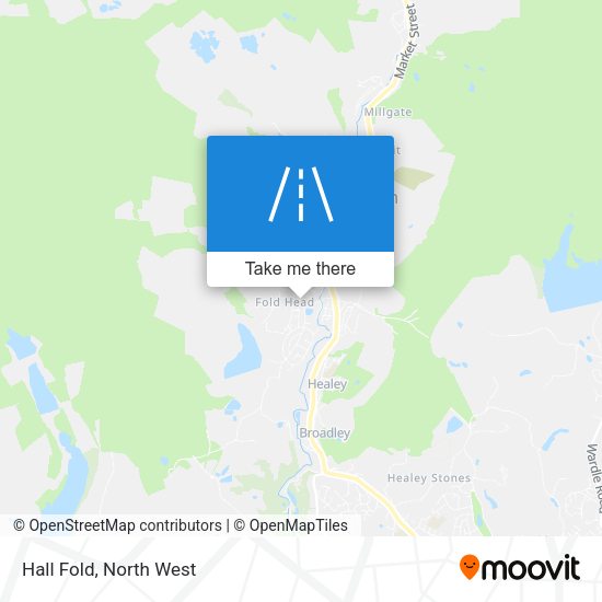 Hall Fold map