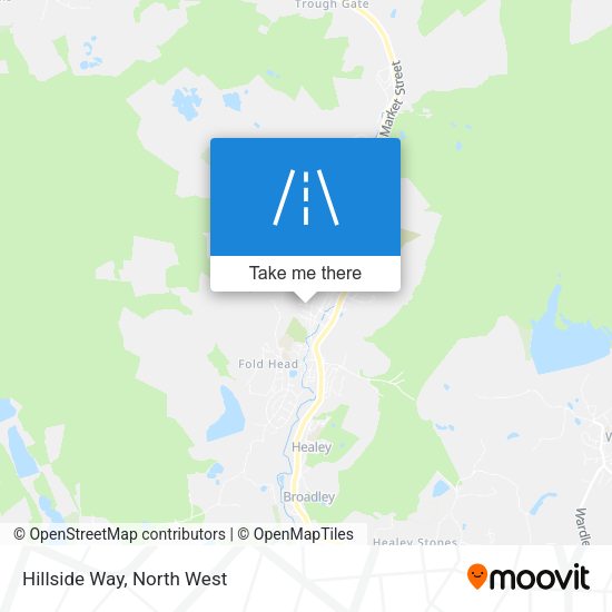 Hillside Way map
