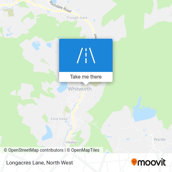 Longacres Lane map