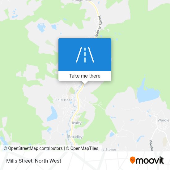 Mills Street map