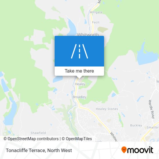 Tonacliffe Terrace map