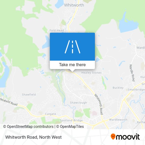 Whitworth Road map
