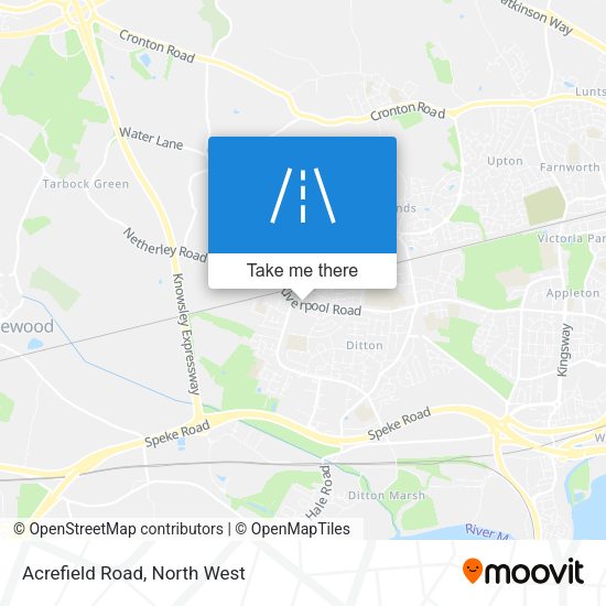 Acrefield Road map