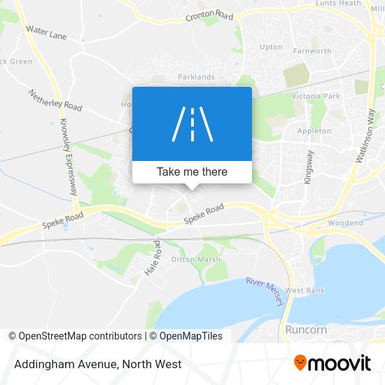 Addingham Avenue map
