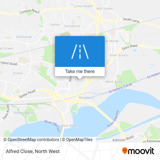 Alfred Close map