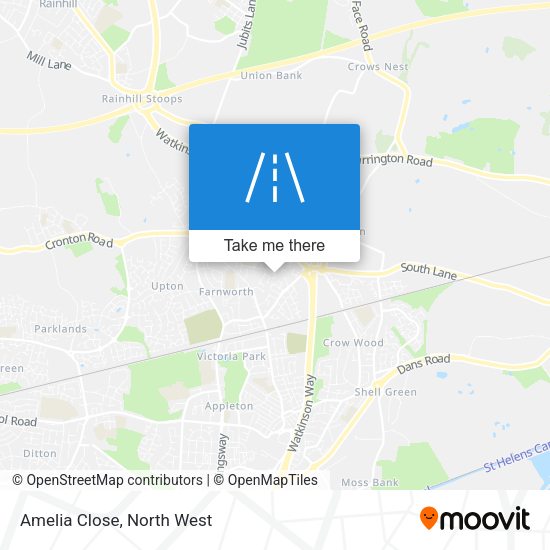 Amelia Close map