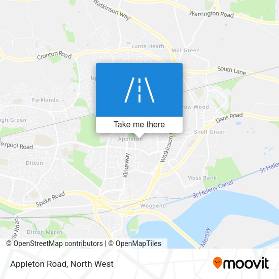 Appleton Road map