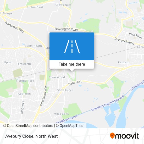 Avebury Close map