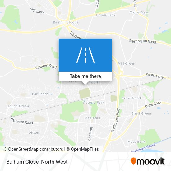 Balham Close map