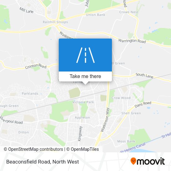 Beaconsfield Road map