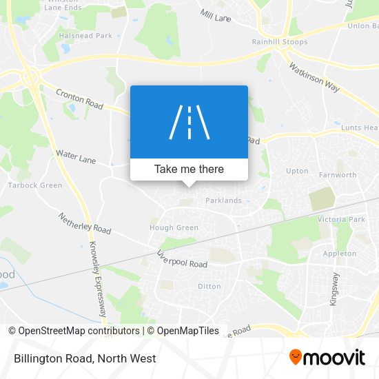 Billington Road map