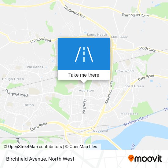 Birchfield Avenue map