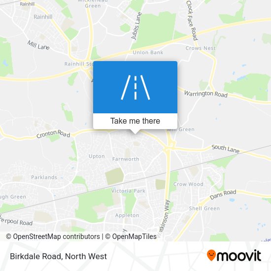 Birkdale Road map