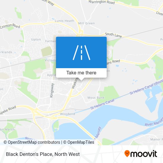 Black Denton's Place map