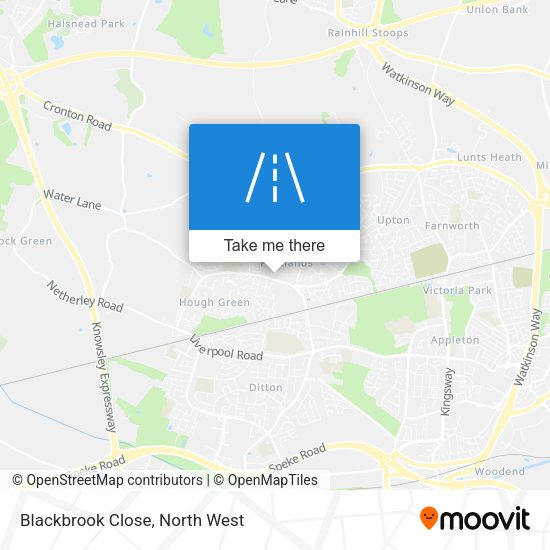 Blackbrook Close map