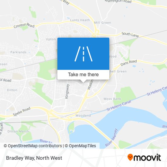 Bradley Way map