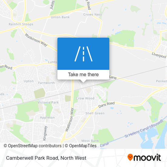 Camberwell Park Road map