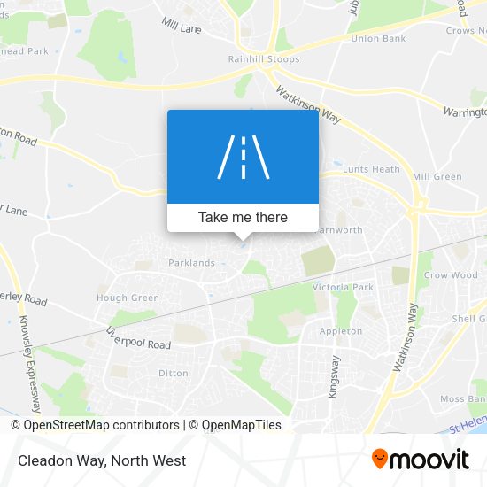 Cleadon Way map