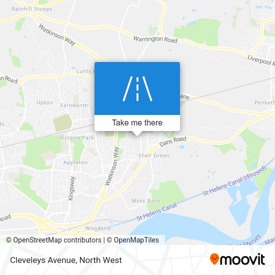 Cleveleys Avenue map