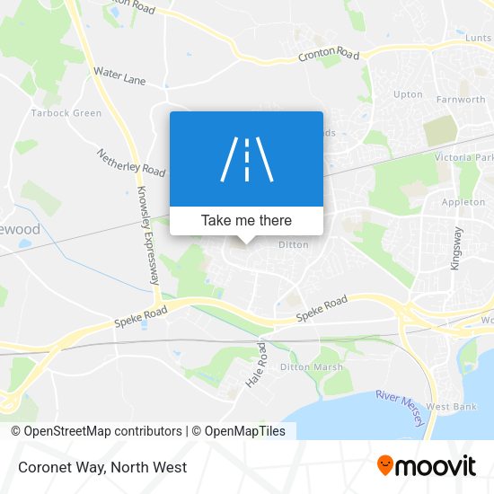 Coronet Way map