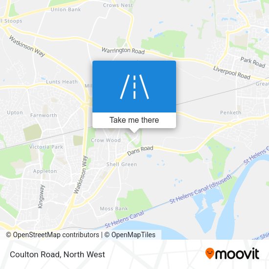 Coulton Road map