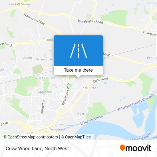 Crow Wood Lane map