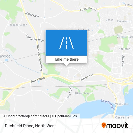 Ditchfield Place map