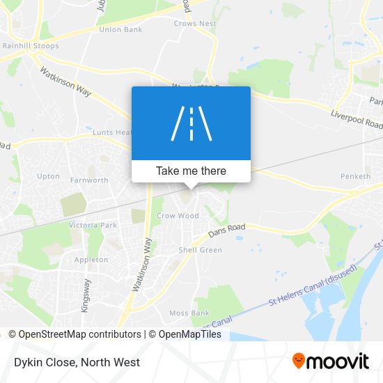 Dykin Close map