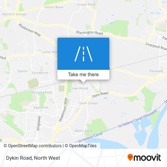 Dykin Road map